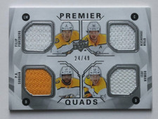 2018-19 UD Premier Quads PK Subban Filip Forsberg Ryan Johansen R. Josi 24/49