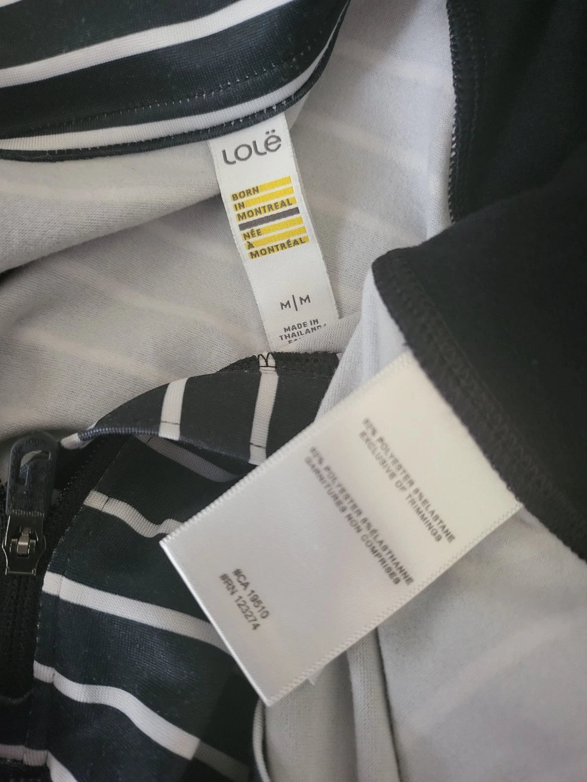 lole athletic long sleeve striped shirt