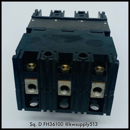 FH36100 ~ Cuadrado D FH36100 600VAC/250VDC 100A FAL CB ~ B. lengüetas/garantía de 90 días - Imagen 4 de 5
