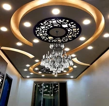 Vintage Style Wrought Iron Crystal 24 Lights Chandeliers Lighting for  Room /etc