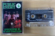 PUBLIC ENEMY APOCALYPSE 91 THE ENEMY STRIKES BACK RARE HIP HOP CASSETTE DEF JAM