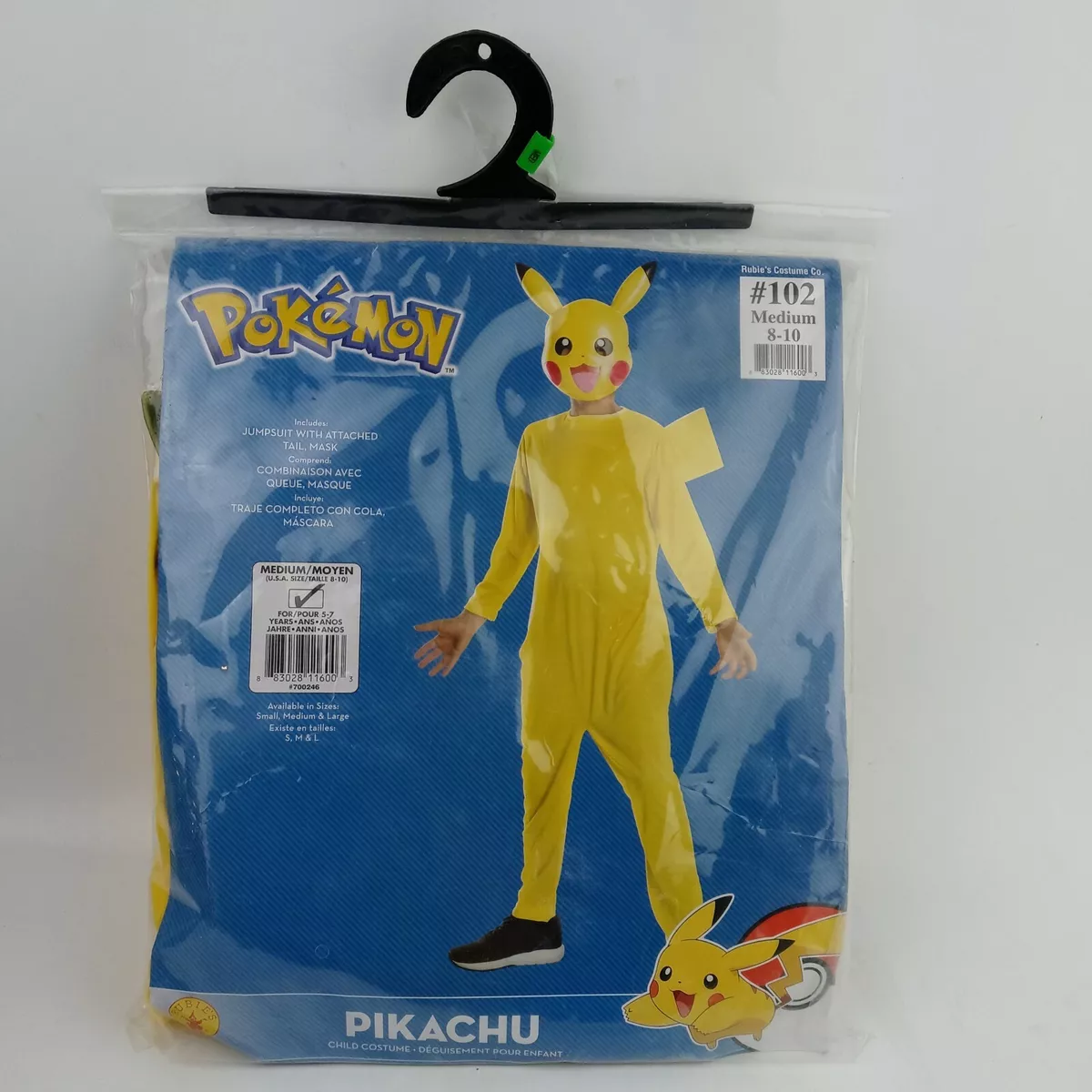 Fantasia Pikachu 6 e 8 anos