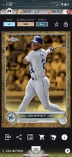 [DIGITAL CARD] Topps Bunt KEN GRIFFEY JR GOLD ETCH Gilded Collection, MARINERS