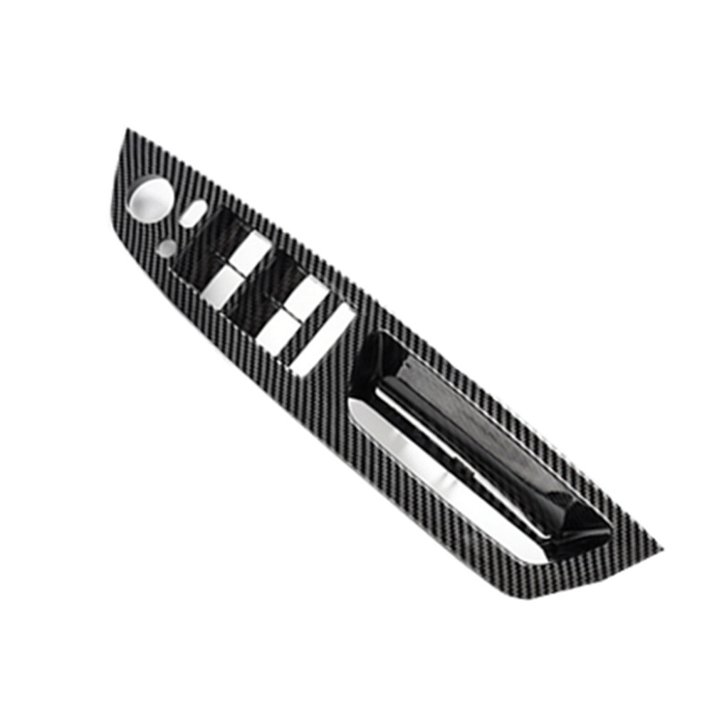 4pcs Carbon Fiber Look Interior Door Pull Handle Trims For BMW X5 X6