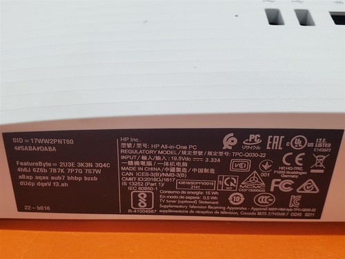 ⭐️⭐️⭐️⭐️⭐️ AIO PC Back Case Cover Housing HP All-In-One 22-b016 - Picture 7 of 15