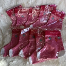Benefit Cosmetics Holiday Christmas Pink Mini Stocking (Pack of 10 ) - Brand New