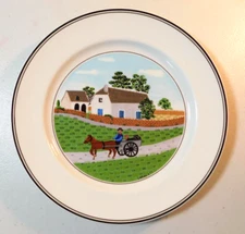 VILLEROY & BOCH "DESIGN NAIF" PATTERN SALAD PLATE  8 1/4" GOING TO MARKET #1