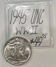 1945 Walking Liberty Half Dollar UNC! WWII! ENN Coins