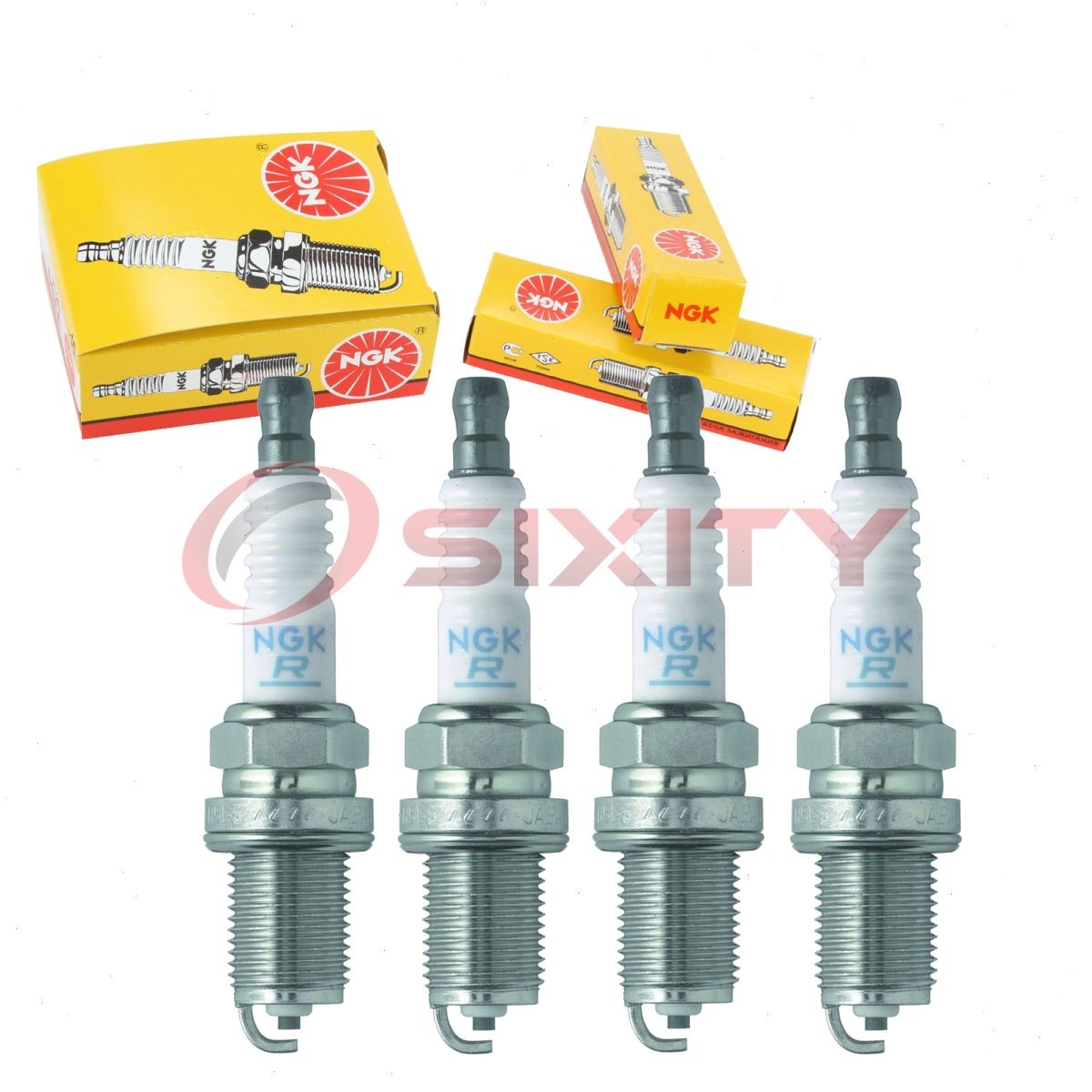 4 pcs NGK Standard Spark Plugs for 1993-1995 Hyundai Scoupe 1.5L L4 - Engine pe