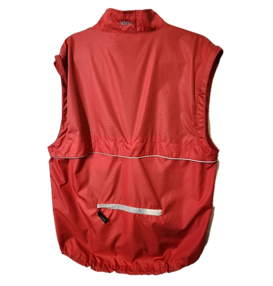 De Colección Canari Convertible Ciclismo Chaqueta Chaleco Hombres XL Ventilado Embalable 2 Vías Cremallera Raro Foto 3 de 4