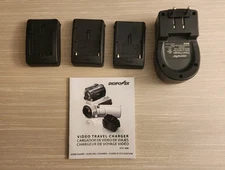 Digipower TC500 Travel Battery Charger Adapter For Sony Camcorder 