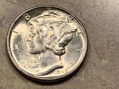 1945-D Mercury Dime Nice Bands Choice BU Condition SKU# 34800