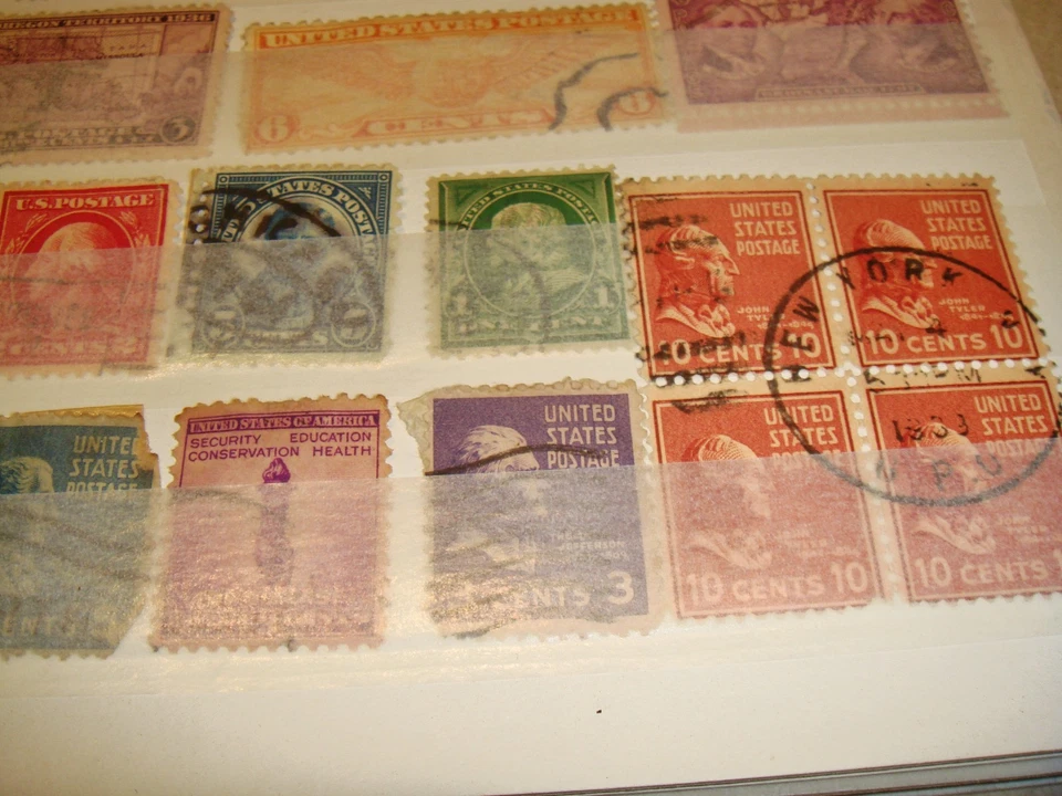 1900s  + VINTAGE  USA STAMPS  COLLECTION  Album  stamps Presidents + - Image 3 of 4