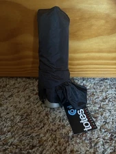 Totes Never Wet Mini Black 38" Manual Open Umbrella NEW!