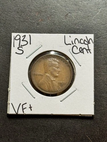 1931 S Lincoln Wheat Cent Penny VF Very Fine Better Date 1c Coin (Raw18902)