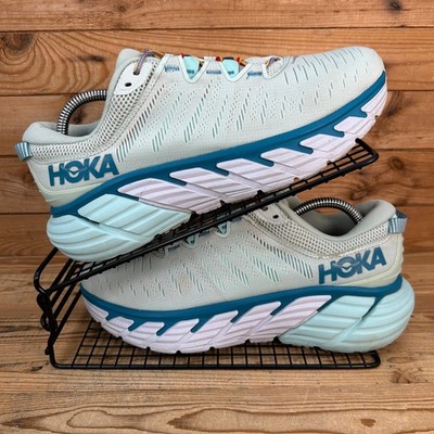 Hoka One One Turnschuhe Damengröße UK 8 Gaviota 3 Morning Mist blau getönt Schuhe