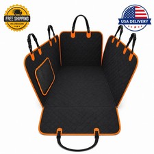 Dog Car Seat Cover for Back Seat, Waterproof Seat Protector Scratchproof - Black