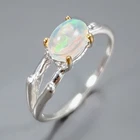 Handmade Natural Opal Ring 925 Sterling Silver Size 6 /R472786