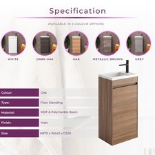 Light Oak Cloakroom Compact