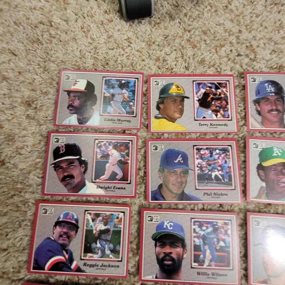 Juego completo de cartas jumbo Donruss Action All Stars 1983 1-60 Foto 4 de 4