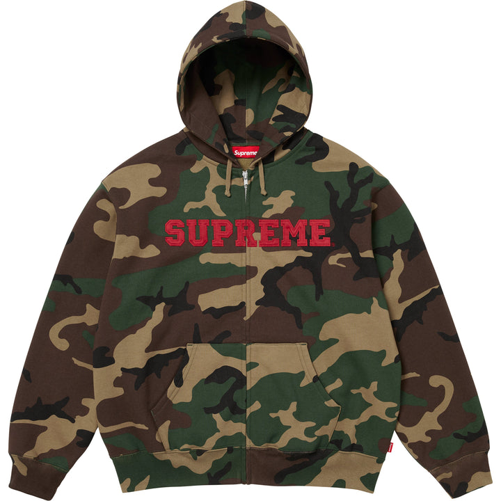 Supreme Collegiate Applique Zip Up Hooded Sweatshirt 6colors FW25