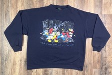 Vintage 90s Mickey Unlimited Goofy Donald Jerry Leigh Sweatshirt USA Disney M/L.