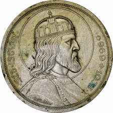 [#1029640] Hungary, 5 Pengö, 1938, Budapest, Silver, EF, KM:516