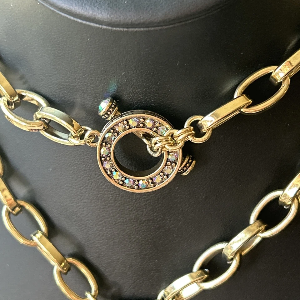 Collar Heidi Daus A Los Hamptons Con Amor Colgante Multicolor Bronce con CAJA Foto 3 de 4