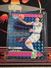 LaMelo Ball #13 2024-25 Panini Mosaic Give And Go Pink Fluorescent Hornets 5/10 