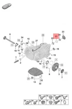 Genuine PORSCHE 911 Carrera 992 Turbo S Securing Ring 0DT311183