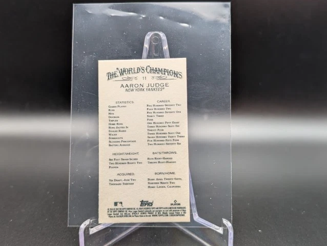 2022 Topps Allen & Ginter AARON JUDGE #11 Mini Black Border New York Yankees - Image 2 of 2
