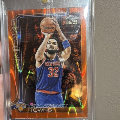 Topps 2025-26 Topps Chrome Karl-Anthony Towns #179 Knicks /25