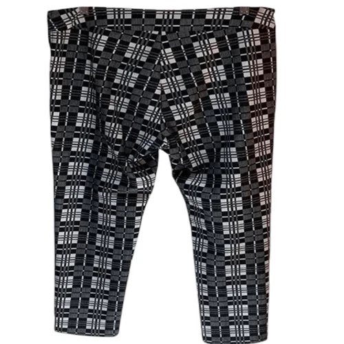Ethyl Classic Black & White Plaid Pull On High Waist Pants Sz 12 - Image 2 of 4