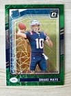 2024 Optic - Rated Rookie Drake Maye Green Velocity Prizm - RC SP Hit Patriots