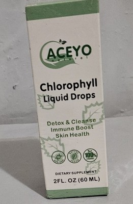 Chlorophyll Liquid Drops 2 oz 60 ml Skin Health