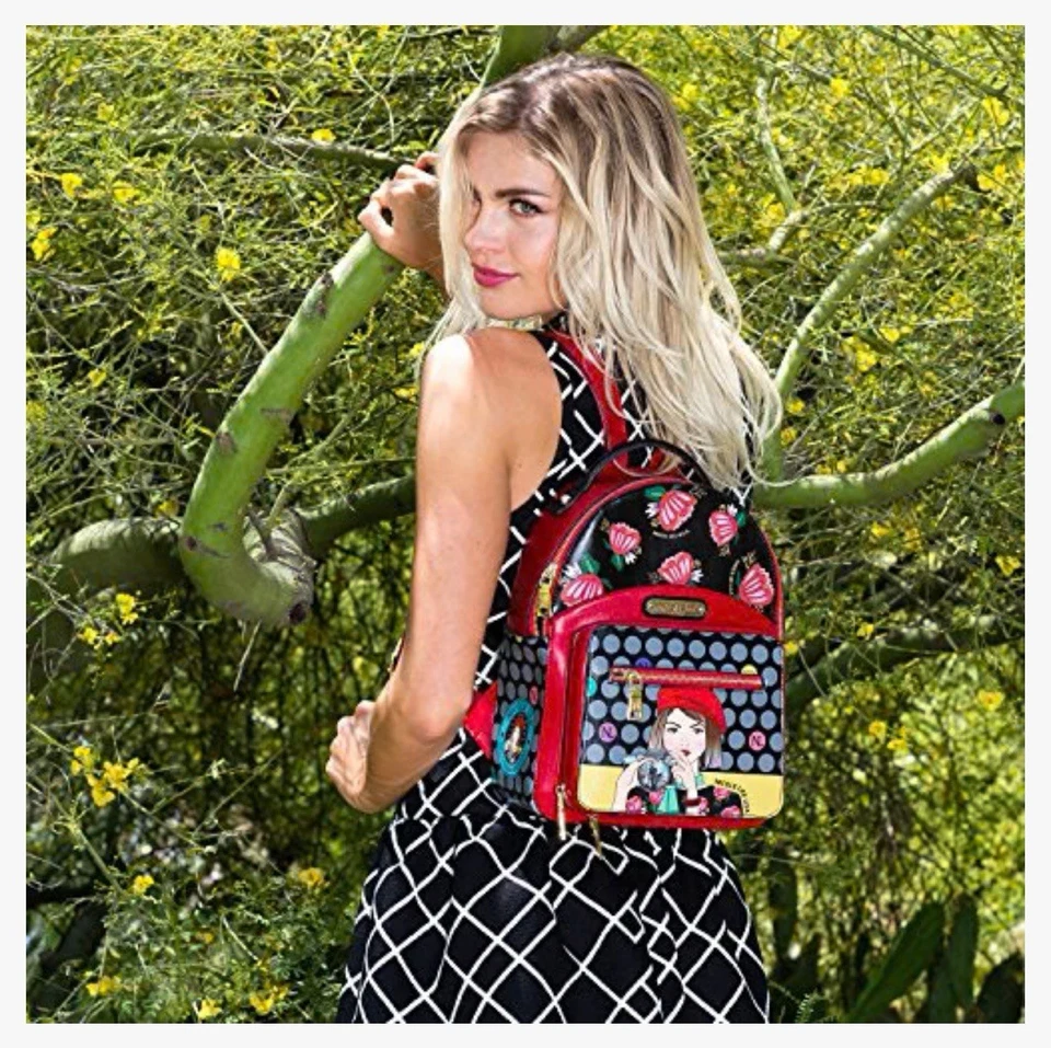 NICOLE LEE U.S.A Mini BACKPACK Purse Lunch Box Insulated Clara Loves Photo - Image 2 of 4