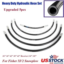 Upgraded 5X Hydraulic Hose Kit for Fisher XV2 XtremeV Snowplow Hose Assembly Kit
