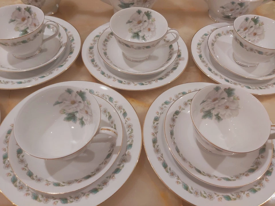 Vintage Nippon Toki Kaisha Noritake Tea Set For 6 People In Good Condition - image 4 of 4