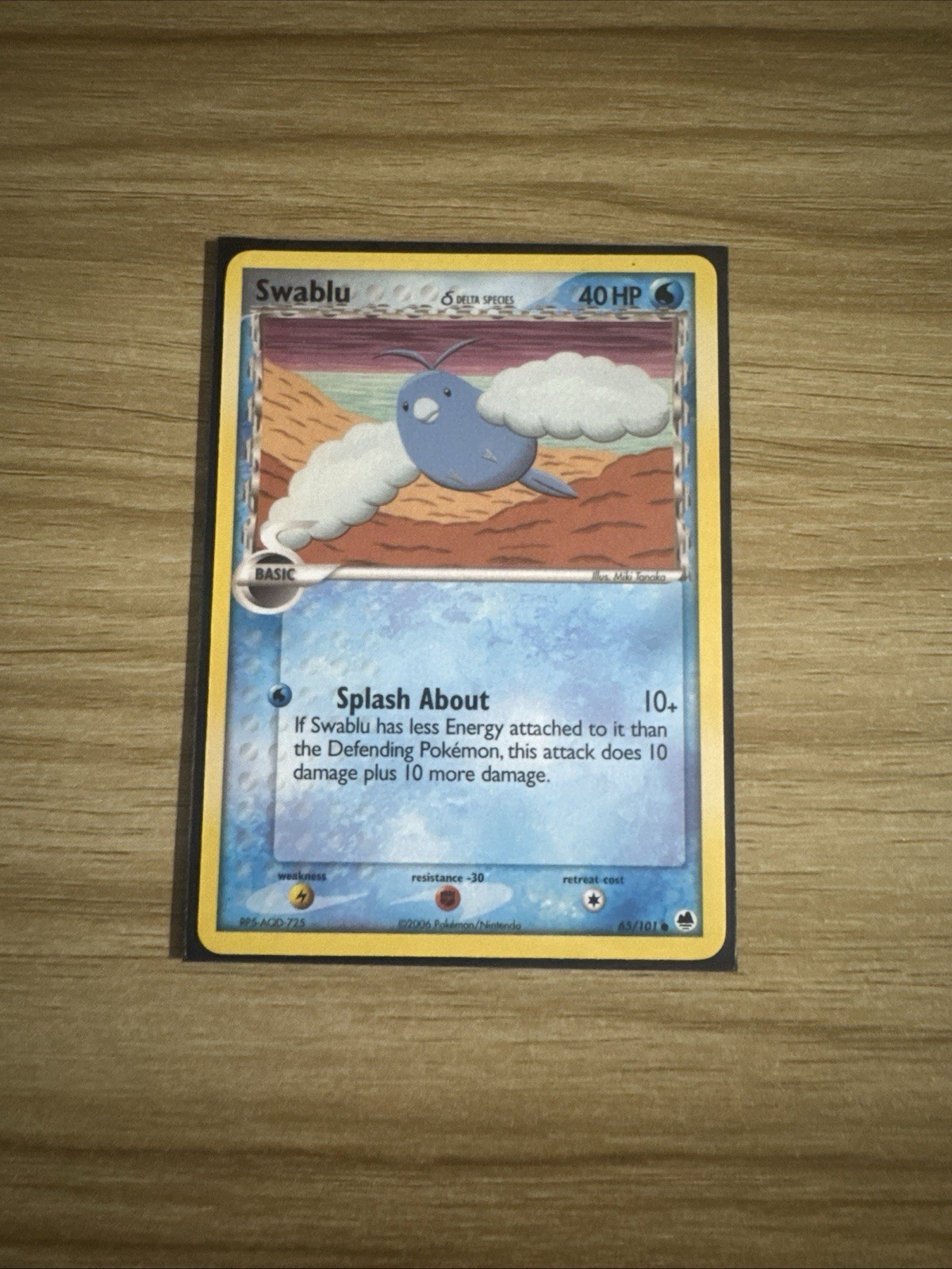 Swablu (Delta Species) 65/101 Dragon Frontiers Regular
