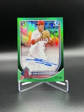 2025 Bowman Chrome - Green Refractor Auto #CRA-SA Sam Aldegheri (RC) 81/99