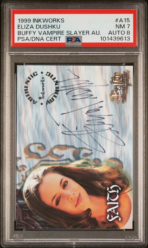 Eliza Dushku PSA 7 Auto 8 1999 Inkworks Buffy The Vampire Slayer Signed A15 DNA - Image 2 of 3