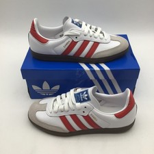 Adidas Samba OG White Better Scarlet Red Gum Sneakers IG1025 Mens Size 4.5 NEW