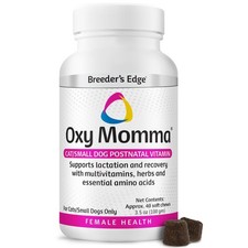 Breeder's Edge Oxy Momma Soft Chews, Postnatal for Lactating Dogs and Cats, S...