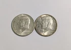 Two 1964P - Kennedy Half Dollars - Uncirculated Condition - Some Light Toning