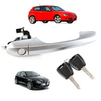 Newparts AußEn TüRgriff Rechts FüR Alfa 147 Mit Schloss + 2 SchlüSsel