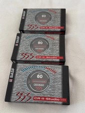Lot Of 3 Sealed BASF 353 CR II STUDIO 90 / 60 TYPE II BLANK CASSETTE TAPE