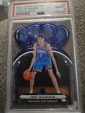 2022-23 Panini Crown Royale - Chet Holmgren #85 Blue Crystal /99 (RC)