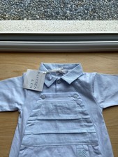 Pastels & Co Light Blue Baby Boy All-in-one P-353A Paul - Brand New With Tags 