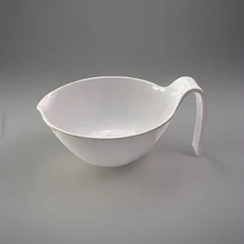 Curtis Stone Melamine Mixing Measuring Bowl W Handle 1.4 Qt White Kitchen
