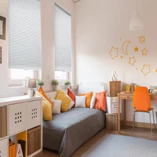 White Cordless Aluminum Mini Blinds for Windows with 1 In. Slats - 16 In. W X 48